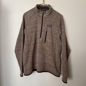 Patagonia Better Sweater 1/4 Zip STYLE 25522 Pale Khaki Size M